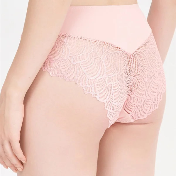Naturana - Culotte brief avec dentelle Vieux Rose XX-Large The Friday
