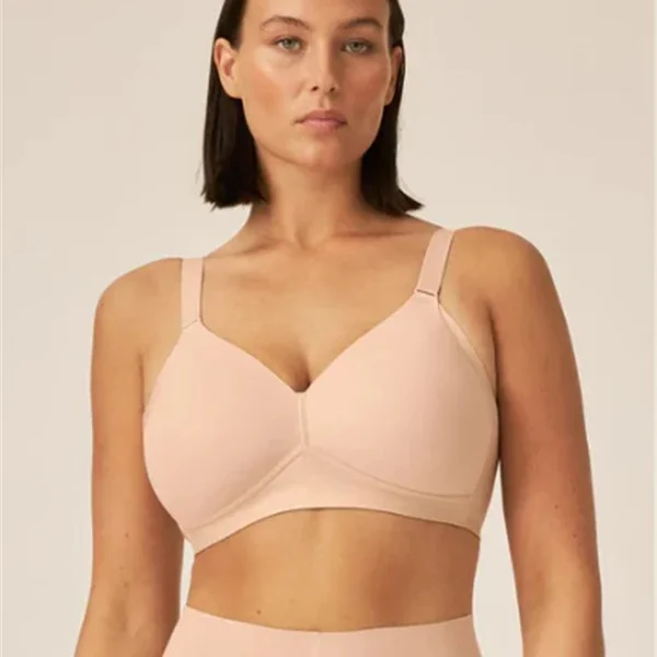 Naturana - Soutien-gorge paddé sans cerceau sans couture au dos 38 (85) E Blush