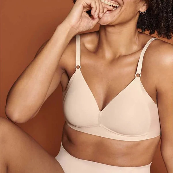 Naturana - Soutien-gorge paddé sans cerceau sans couture au dos 42 (95) E Blush