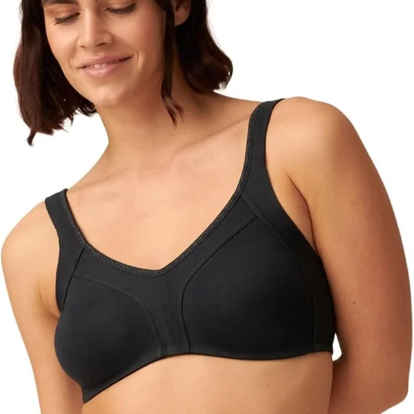 Naturana - Soutien-gorge sans armatures en cotton minuisante 42 (95) D Noir