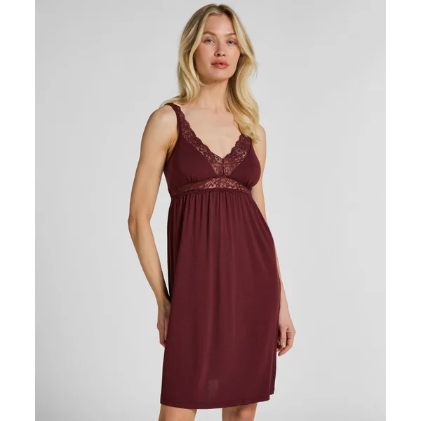 Nuisette en Jersey avec Dentelle - Violet