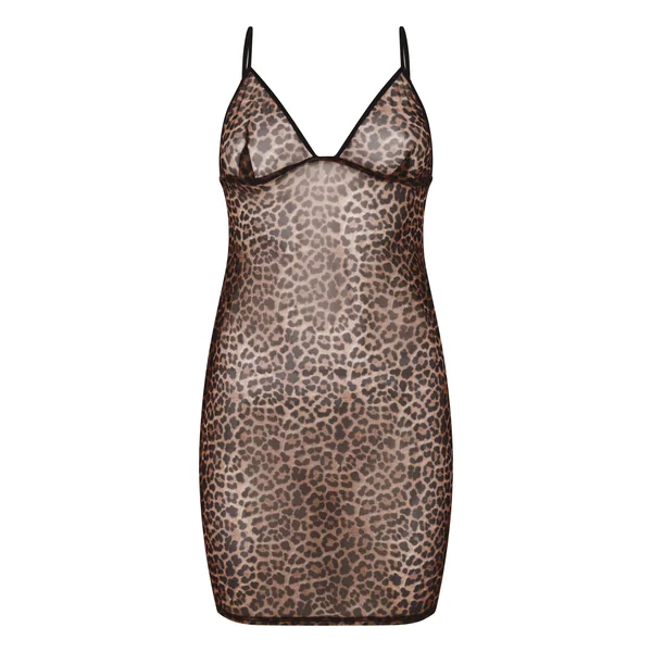 Nuisette en maille léopard - Noir