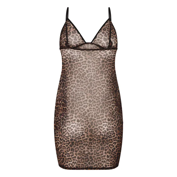 Nuisette en maille léopard - Noir