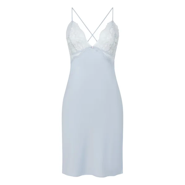 Nuisette Satinée Miri - Bleu