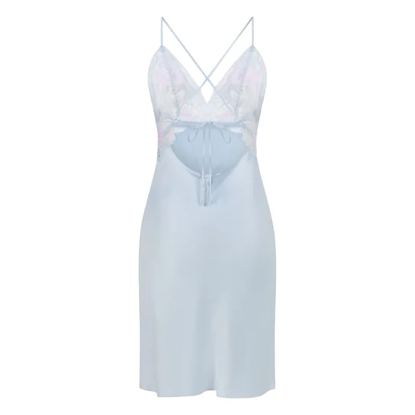 Nuisette Satinée Miri - Bleu