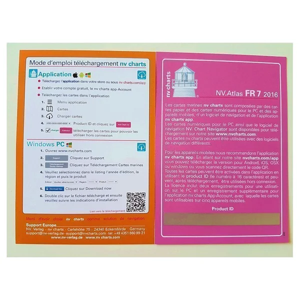 NV-CHARTS FR1 - 48 Cartes Marines Manche + 3 planches adhésives réglementaires