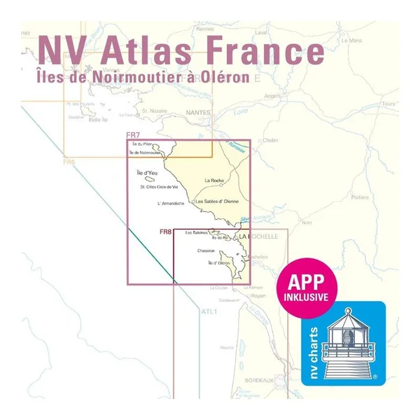 NV-CHARTS FR7 - 27 Cartes Marines Vendée + 3 planches adhésives réglementaires
