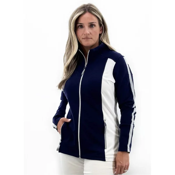 Orly - Veste deux couleurs à maches longues avec poches Ultramarine Small