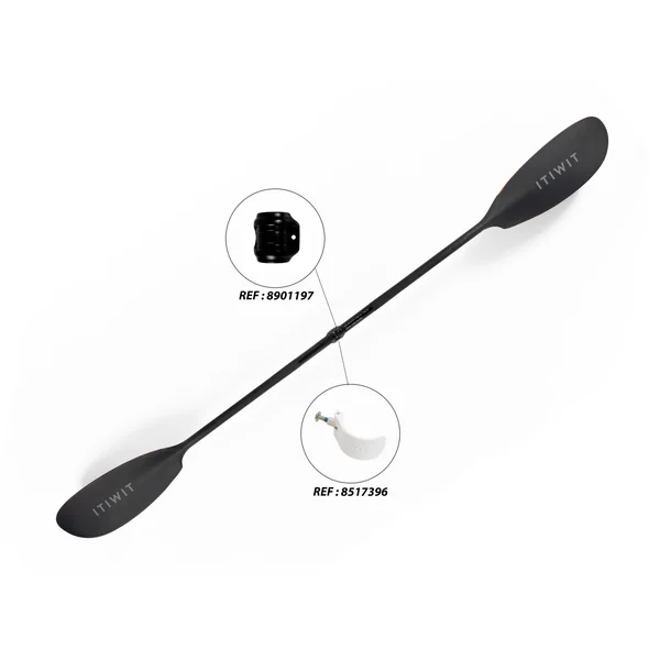 Pagaie de kayak en carbone réglable et démontable 2 parties 210-220 cm - X 900