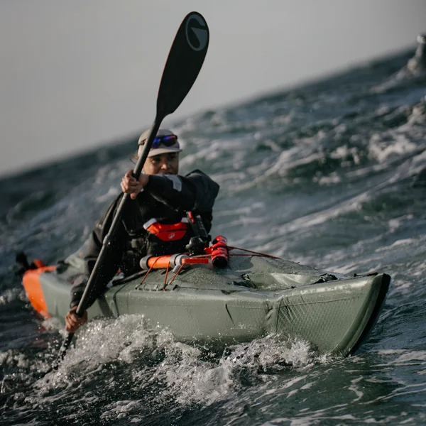 Pagaie de kayak en carbone réglable et démontable 2 parties 210-220 cm - X 900