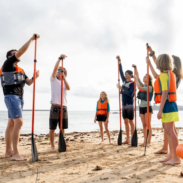 Pagaie de stand up paddle robuste pour la location en 2 parties - 170-220cm