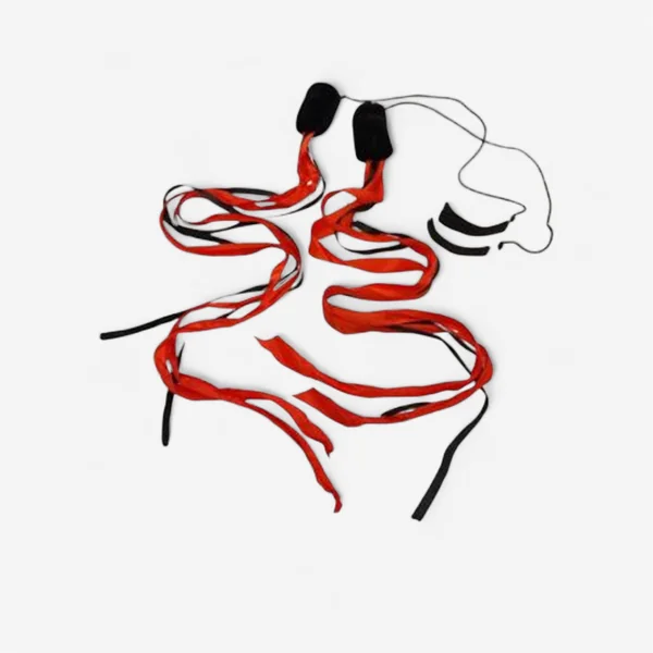 PAIRE DE BOLAS RUBANS ROUGES