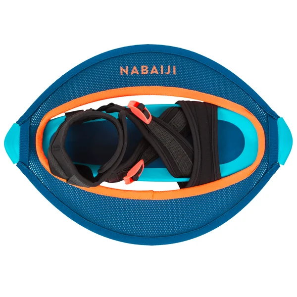 Paire d'haltères aquatiques en mesh pour l'aquagym, Pullstep bleu orange