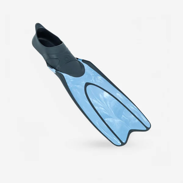 Palmes plongée, FF 100 react marbre Bleue