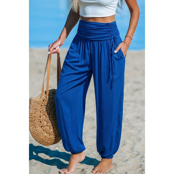 Pantalon bleu à l’énergie joyeuse