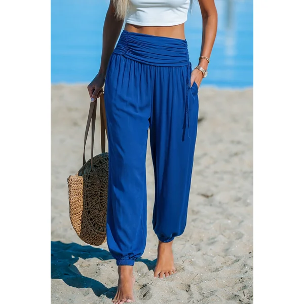 Pantalon bleu à l’énergie joyeuse
