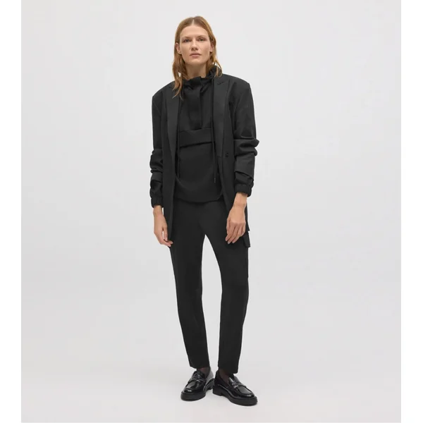 Pantalon cargo noir pour femme