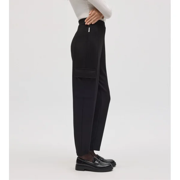 Pantalon cargo noir pour femme
