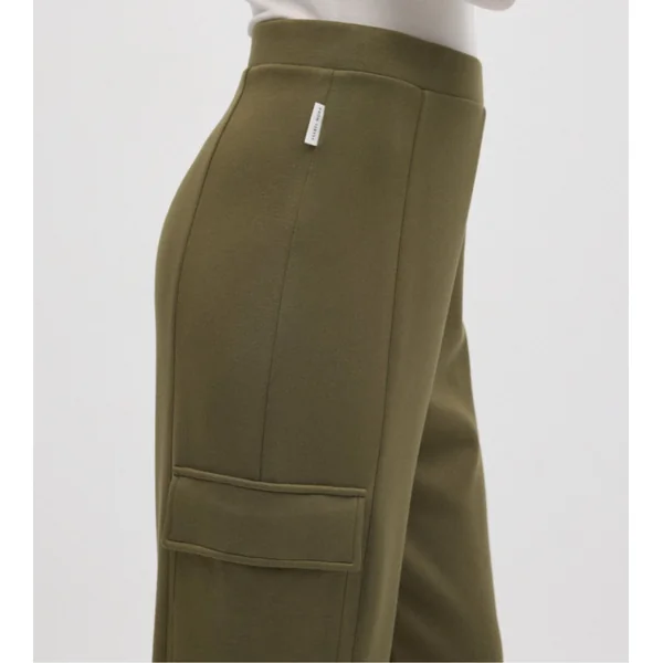 Pantalon cargo vert olive pour femme