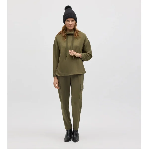 Pantalon cargo vert olive pour femme