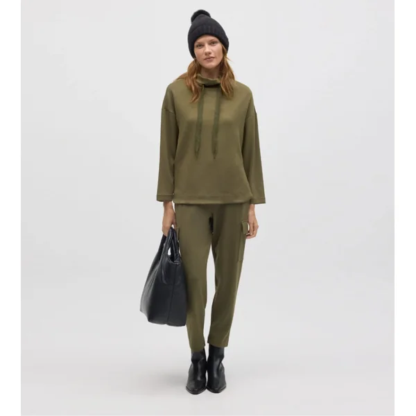 Pantalon cargo vert olive pour femme