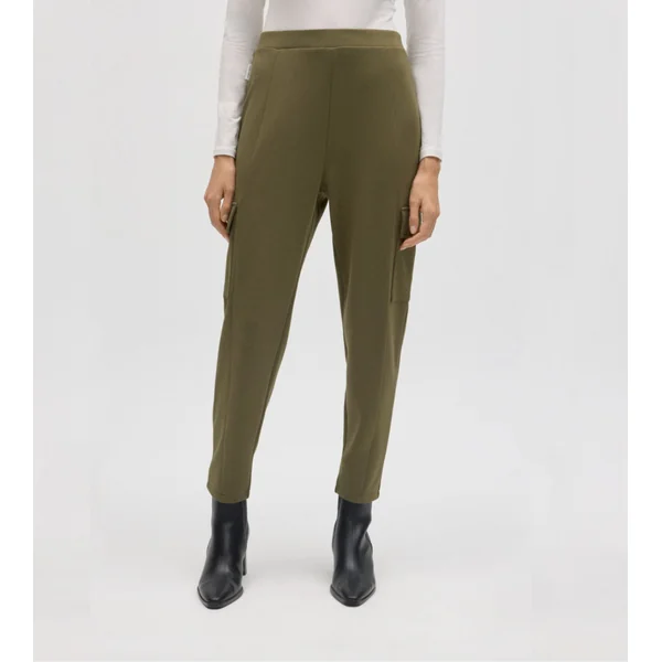 Pantalon cargo vert olive pour femme