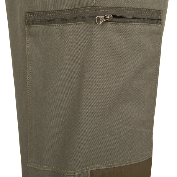 Pantalon chasse 100 vert renfort