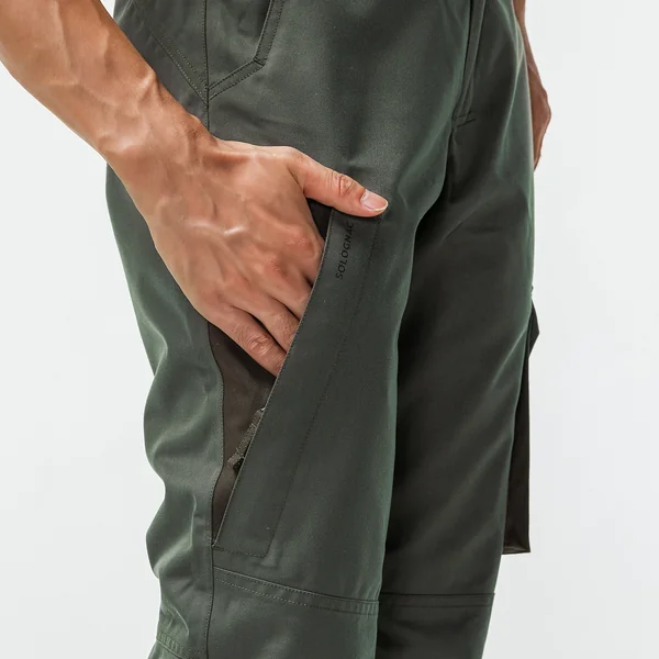 PANTALON CHASSE IMPERMÉABLE CHAUD 500 VERT