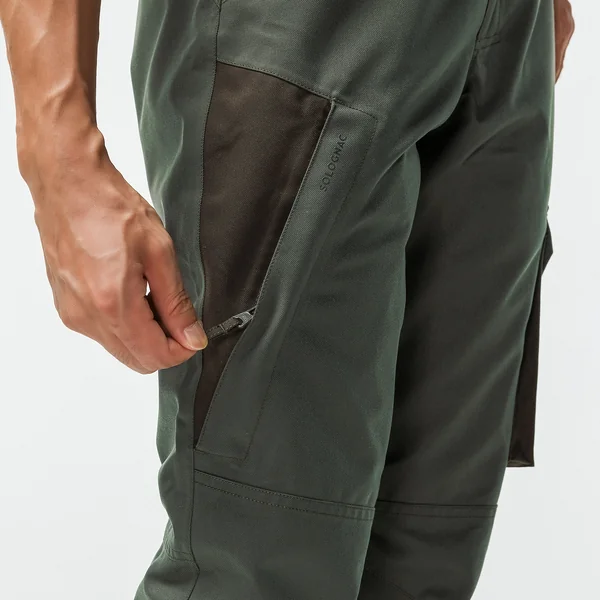PANTALON CHASSE IMPERMÉABLE CHAUD 500 VERT