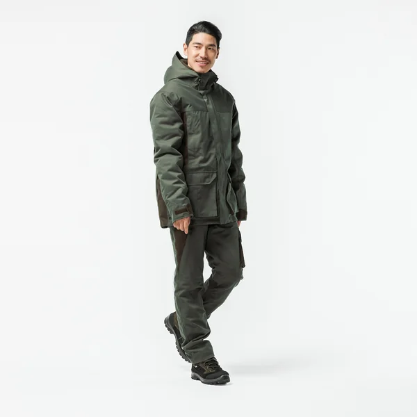 PANTALON CHASSE IMPERMÉABLE CHAUD 500 VERT