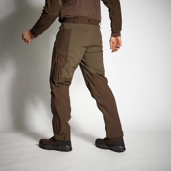 PANTALON CHASSE IMPERMÉABLE RENFORT MARRON 900 BÉCASSE