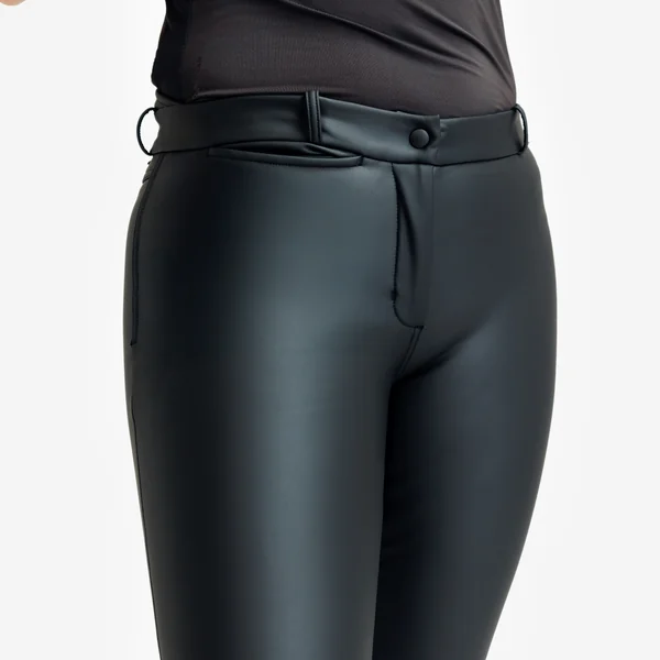 Pantalon chaud équitation kipwarm imperméable femme - 500 noir