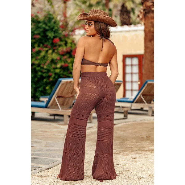 Pantalon cover up marron