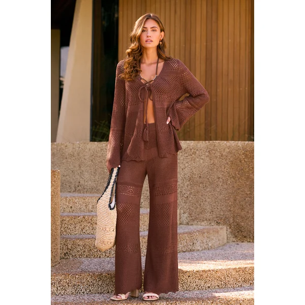 Pantalon cover up marron