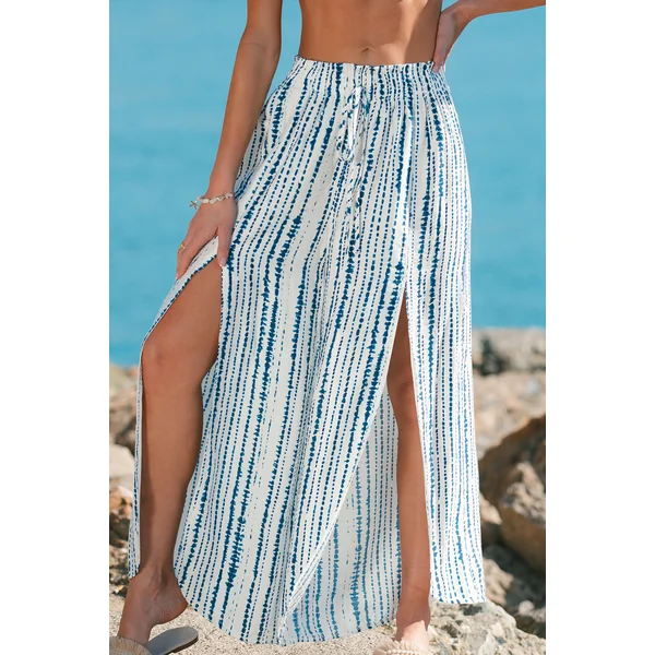 Pantalon cover up à imprimé abstrait