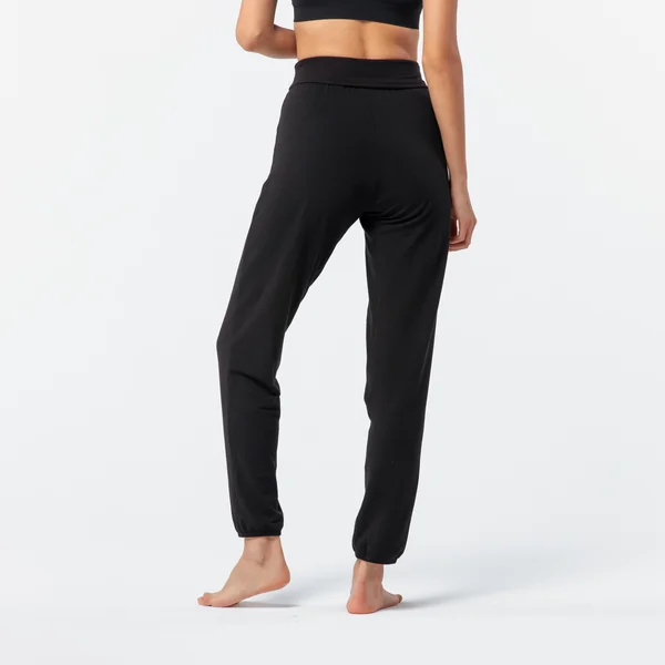 Pantalon de danse moderne fluide noir femme