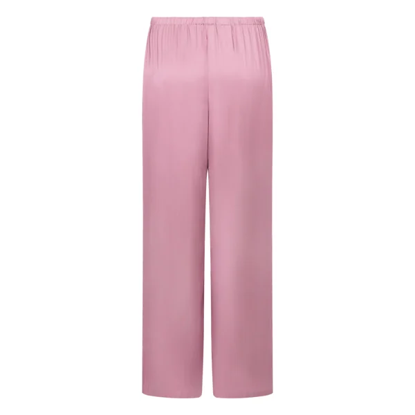 Pantalon de plage en satin - Rose