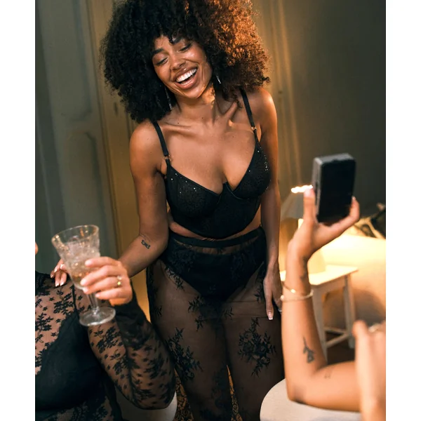 Pantalon de pyjama Cecilia - Noir
