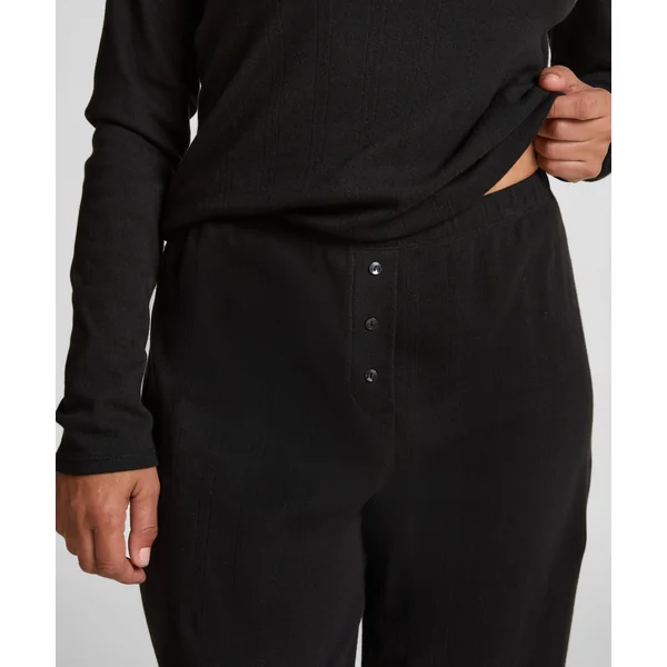 Pantalon de pyjama Pointelle - Noir
