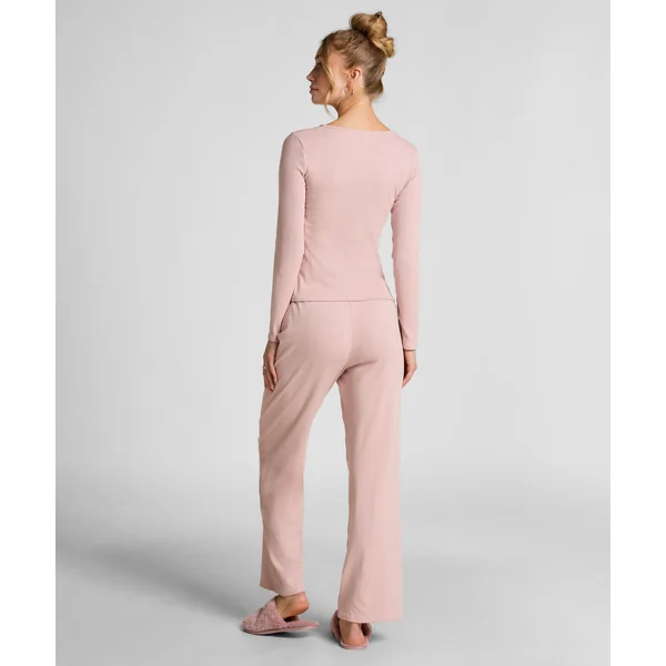 Pantalon de pyjama Pointelle - Rose