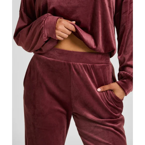 Pantalon de pyjama velours - Rouge
