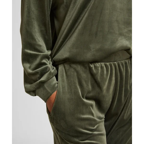 Pantalon de pyjama velours - Vert