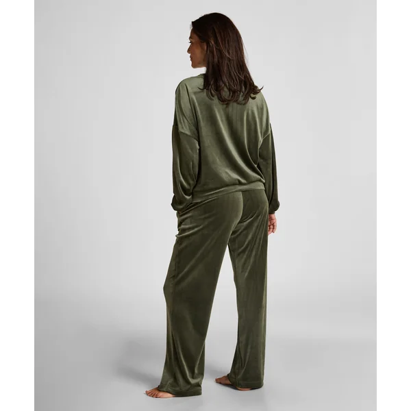 Pantalon de pyjama velours - Vert