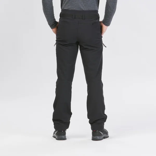 Pantalon de randonnée chaud et déperlant homme, SH500 noir