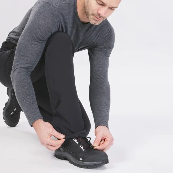 Pantalon de randonnée chaud et déperlant homme, SH500 noir