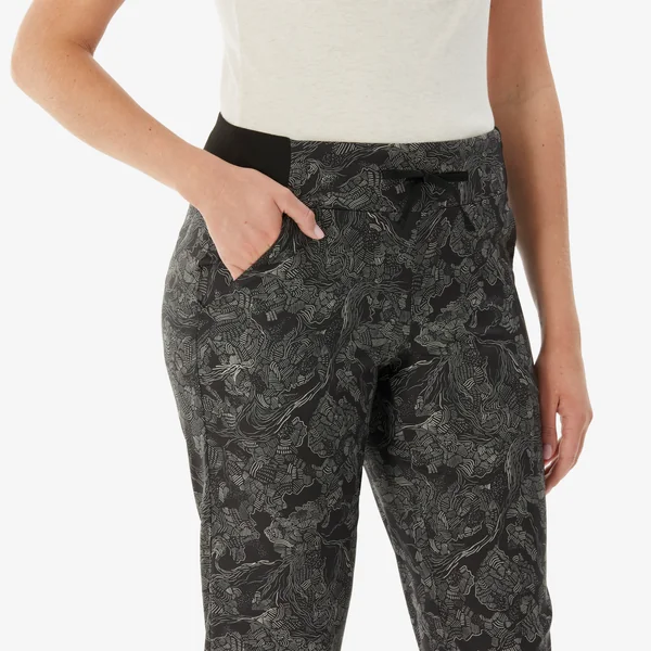 Pantalon de randonnée femme, NH100 noir