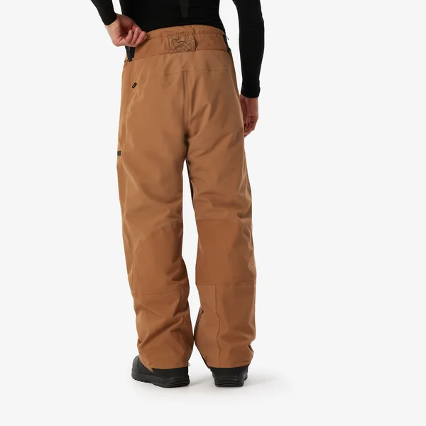Pantalon de snowboard chaud et imperméable homme, SNB 500 camel