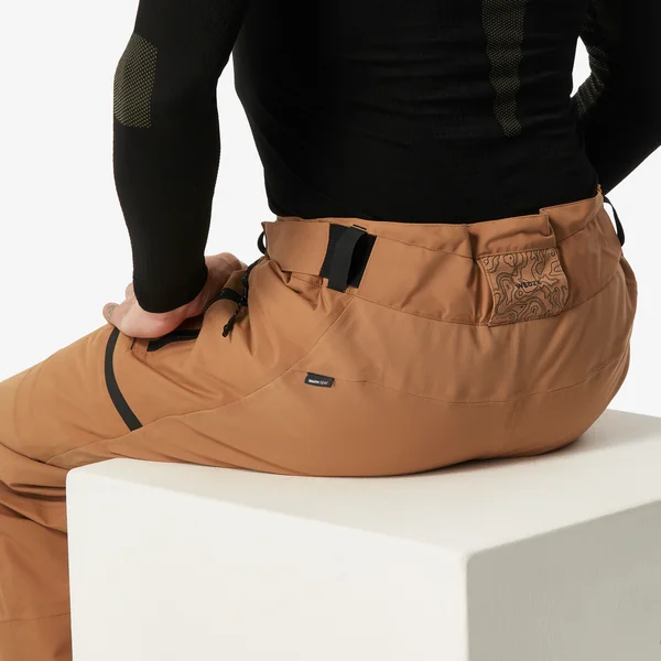 Pantalon de snowboard chaud et imperméable homme, SNB 500 camel