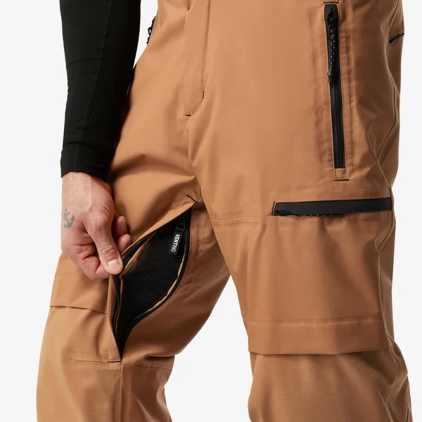 Pantalon de snowboard chaud et imperméable homme, SNB 500 camel