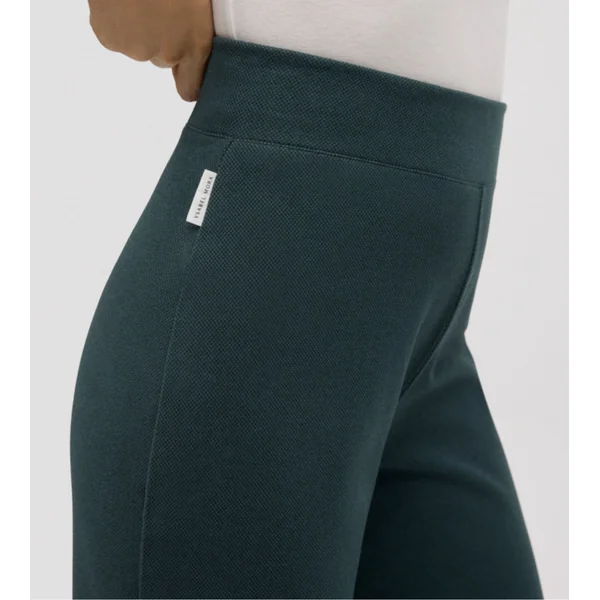 Pantalon d'intérieur droit Vert Pin femme